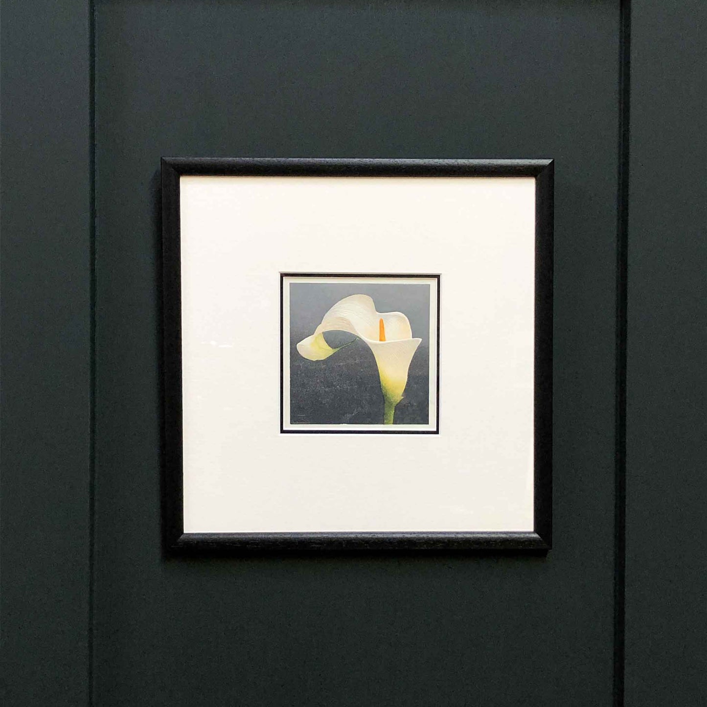 Arum Lily woodblock - original handmade print