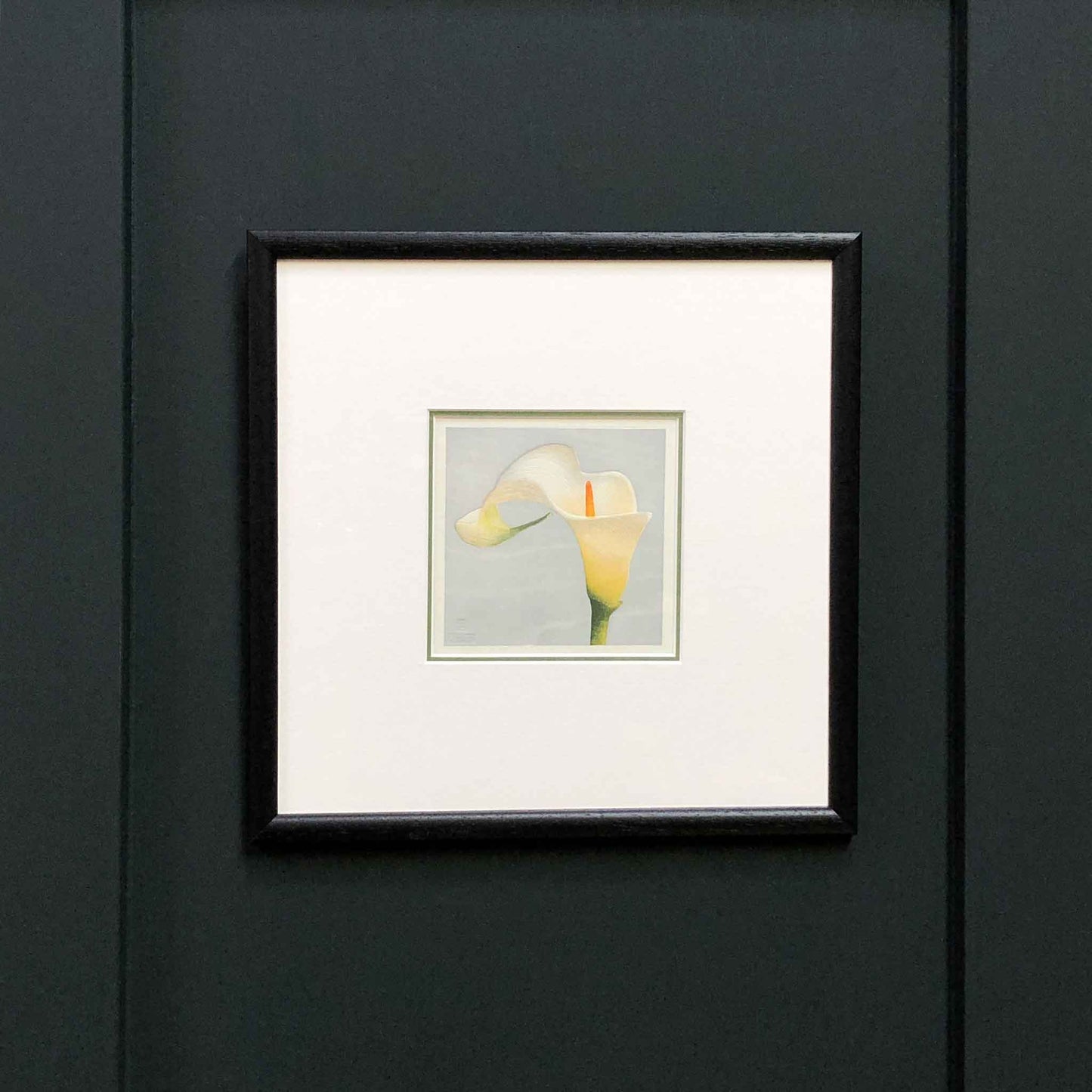 Arum Lily woodblock - original handmade print