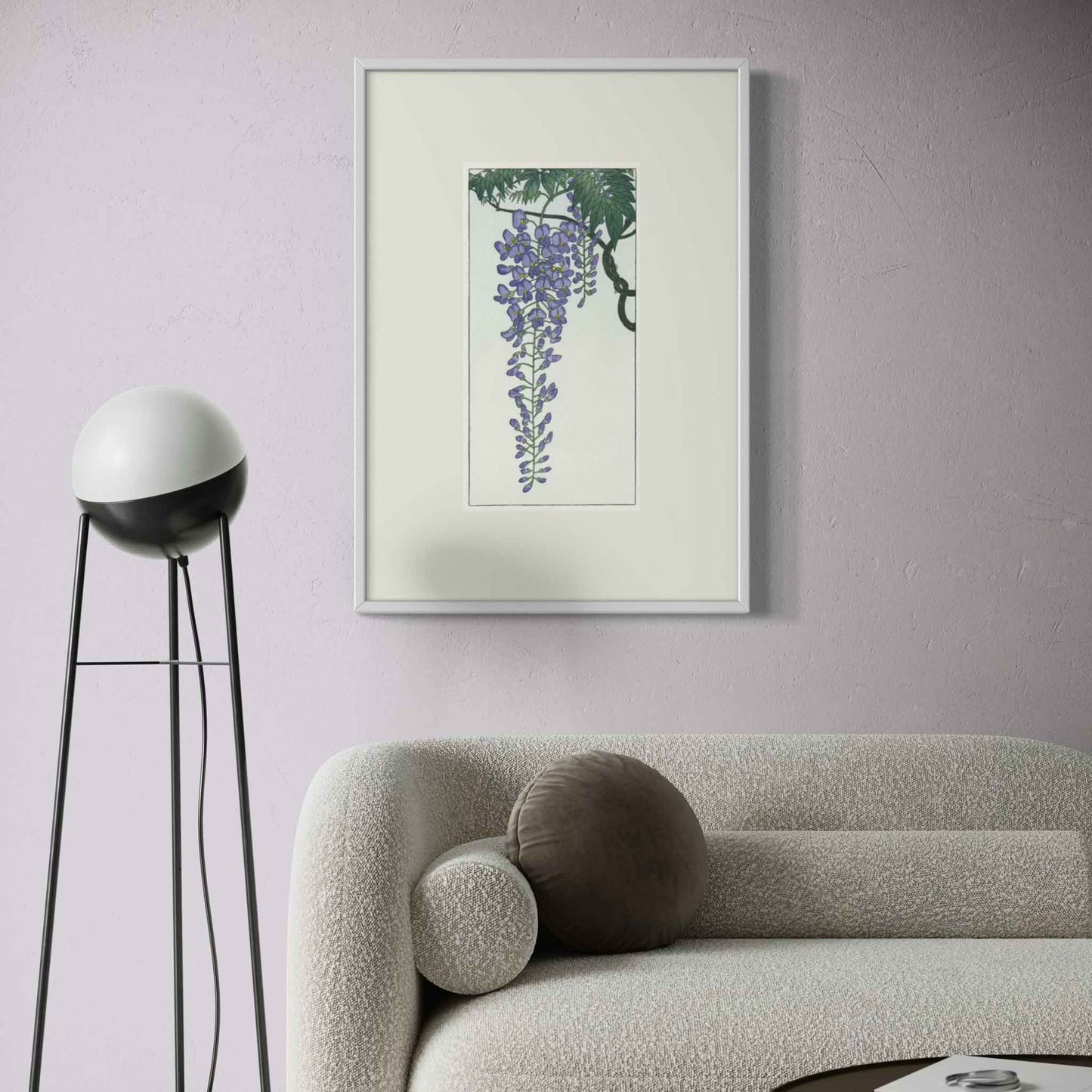 Flowering Wisteria, after Koson - Fine Art Print