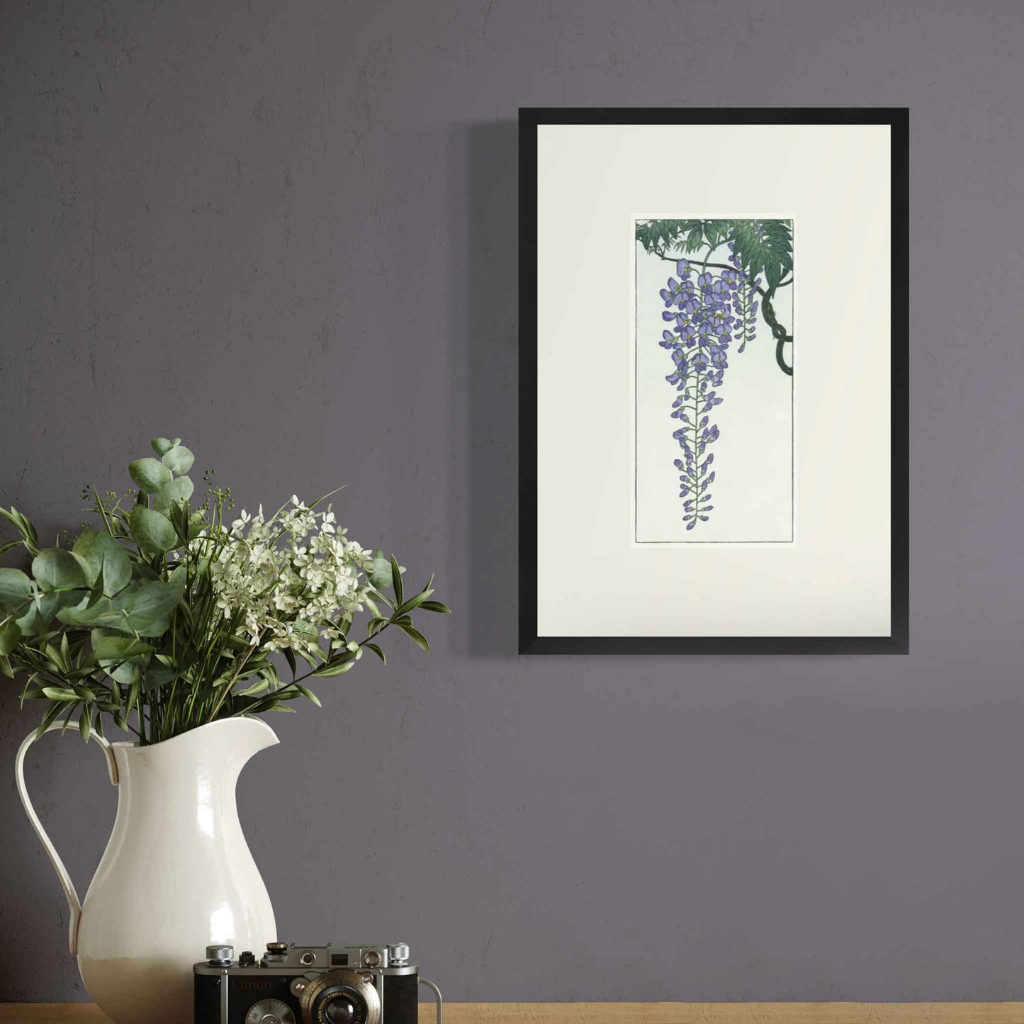 Flowering Wisteria, after Koson - Fine Art Print