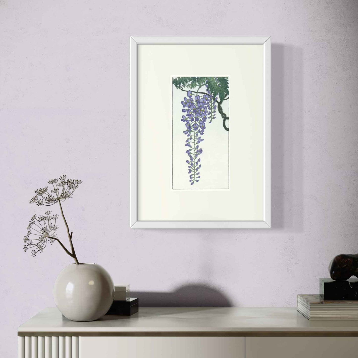 Flowering Wisteria, after Koson - Fine Art Print