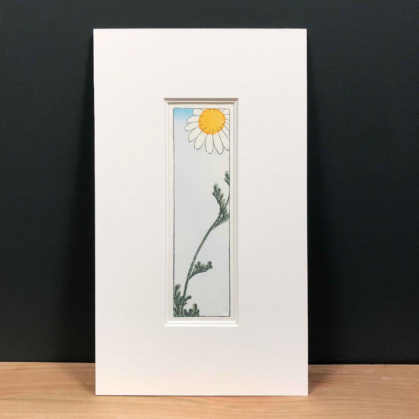 Hiroshige's Daisy Japanese woodblock - original handmade print