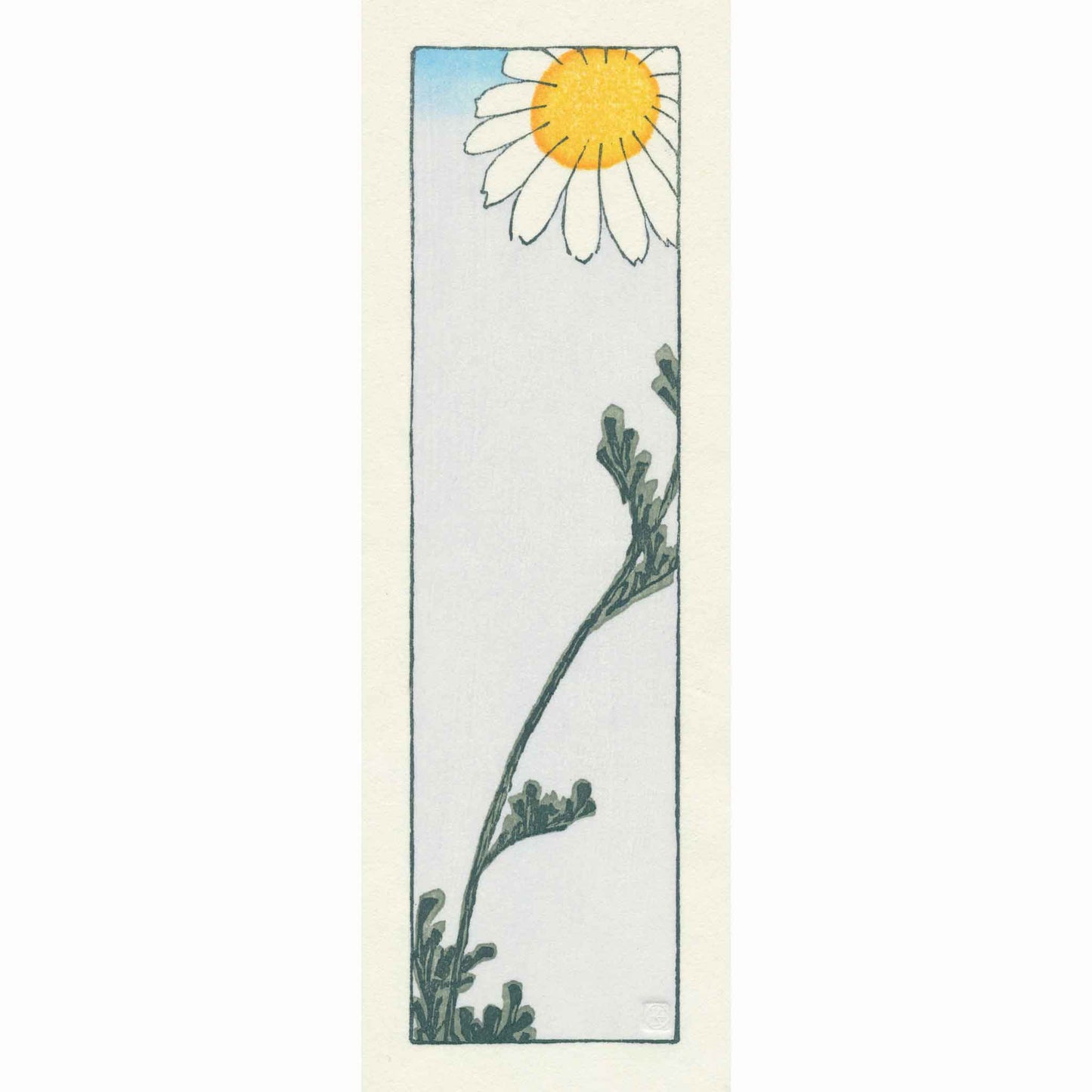 Hiroshige's Daisy Japanese woodblock - original handmade print