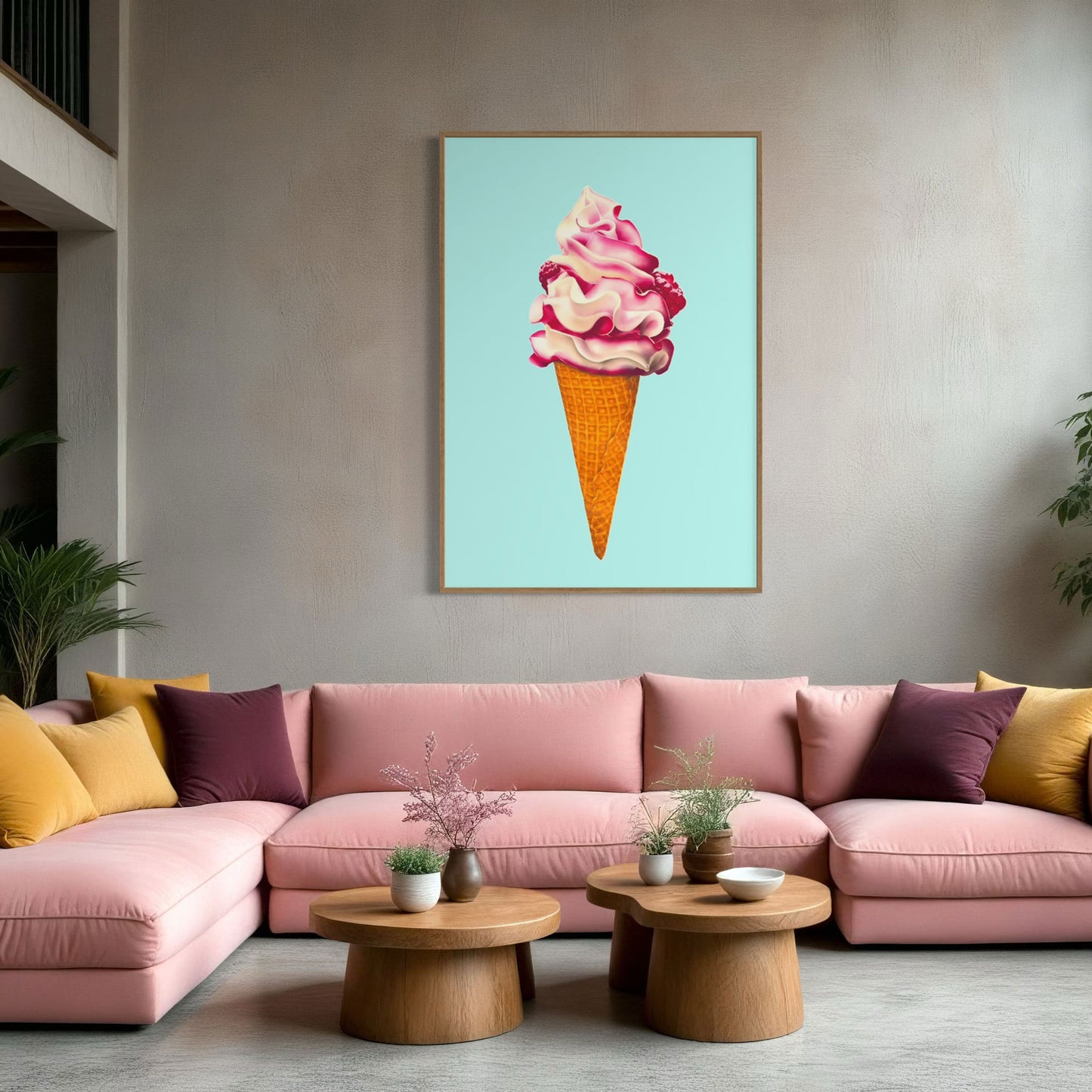 I Scream Ice Cream! Canvas Print