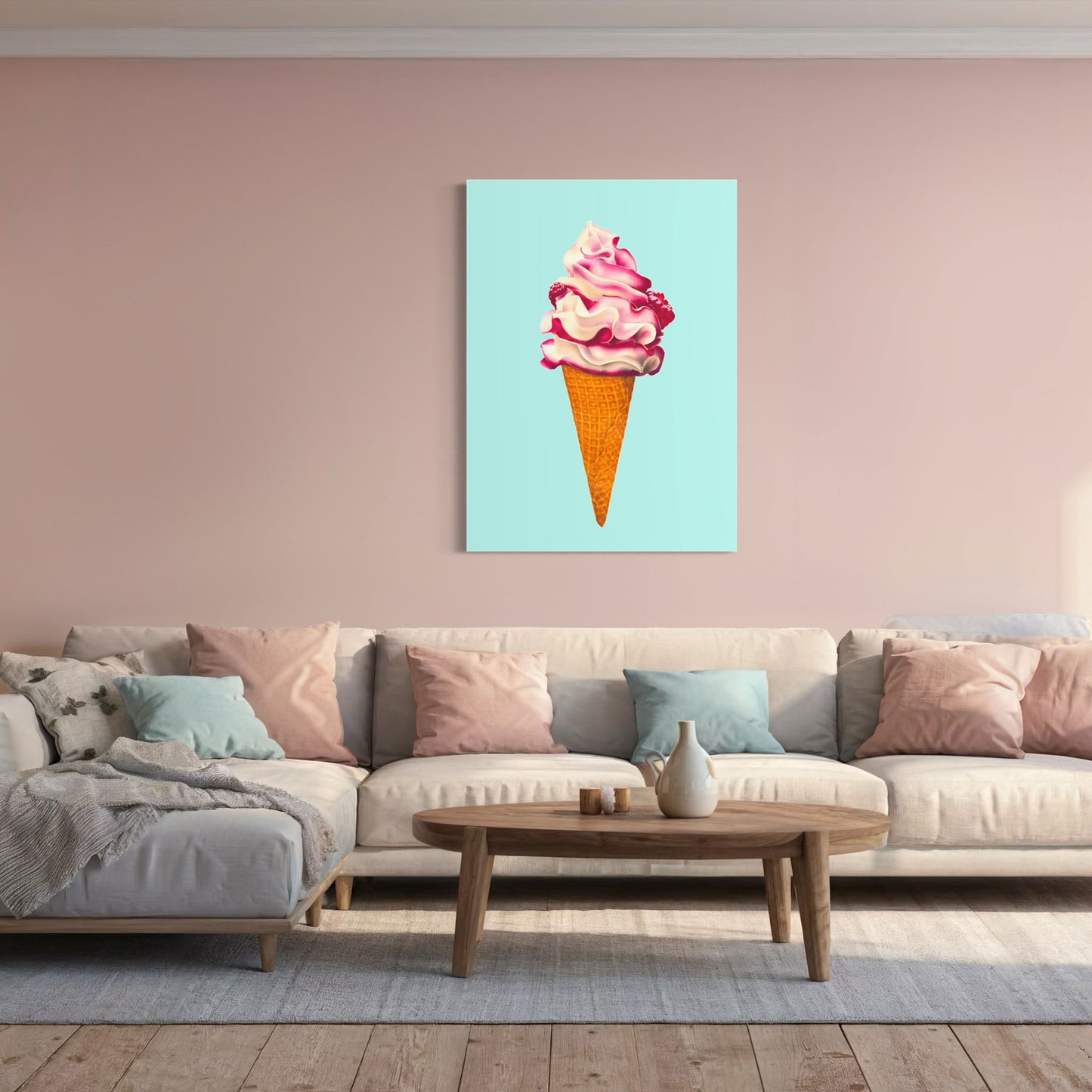 I Scream Ice Cream! Canvas Print