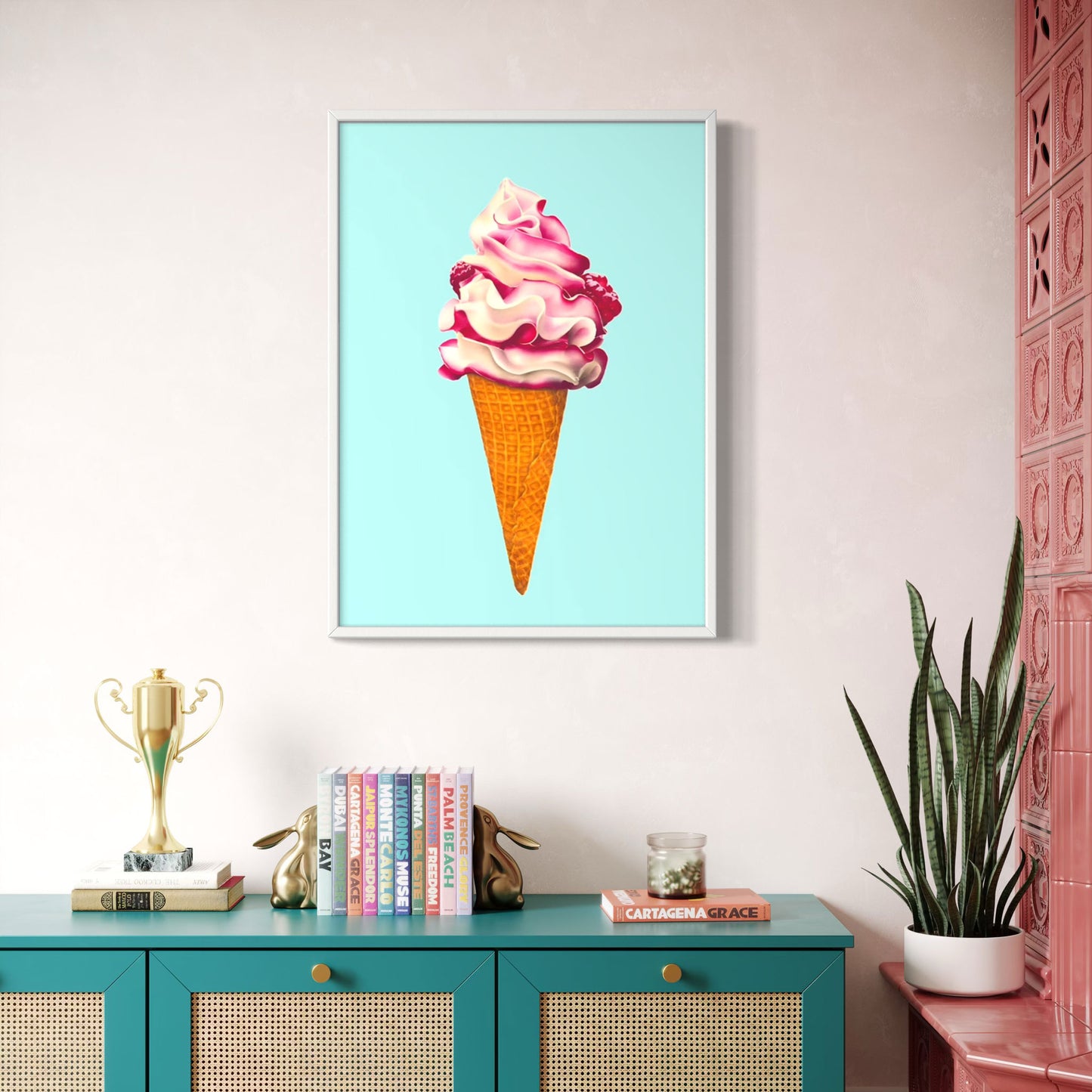 I Scream Ice Cream! Canvas Print