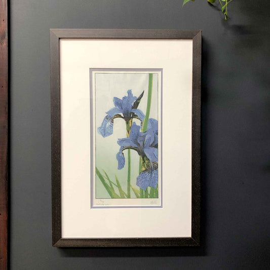 Irises limited edition Japanese woodblock - original handmade print