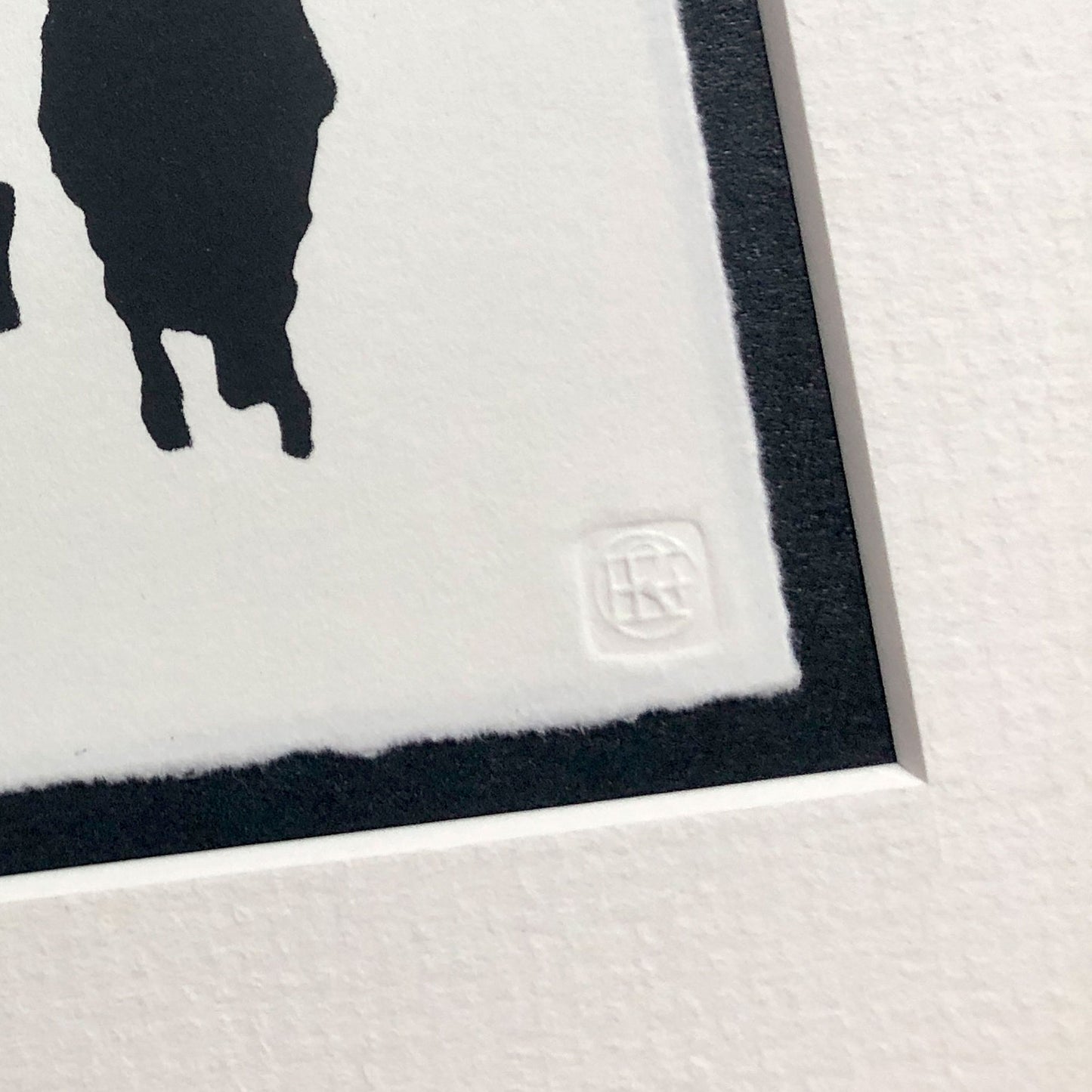 Team BG - Belted Galloway Cattle original handmade stencilled print