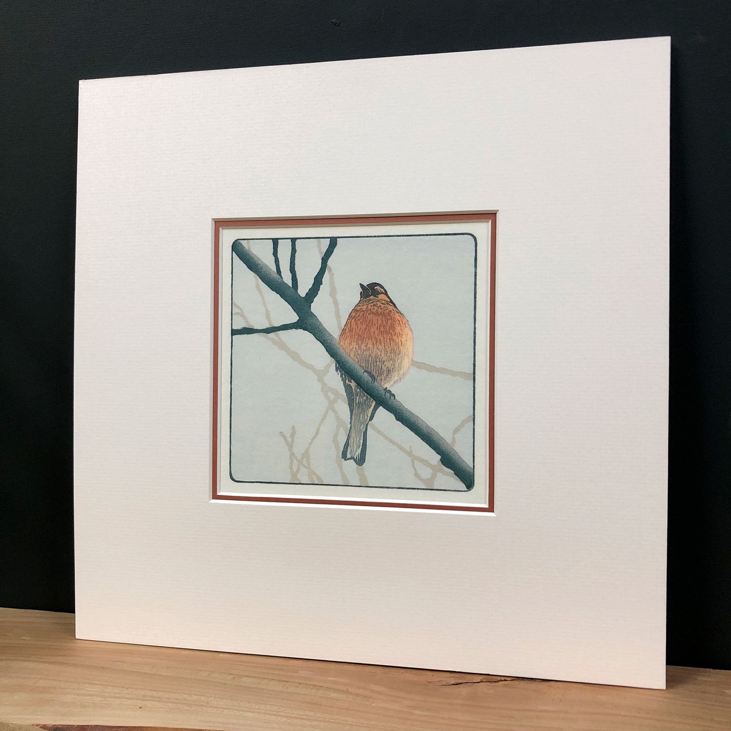 Chirpy Chappy – "Chaffinch" Fine Art Mounted Print