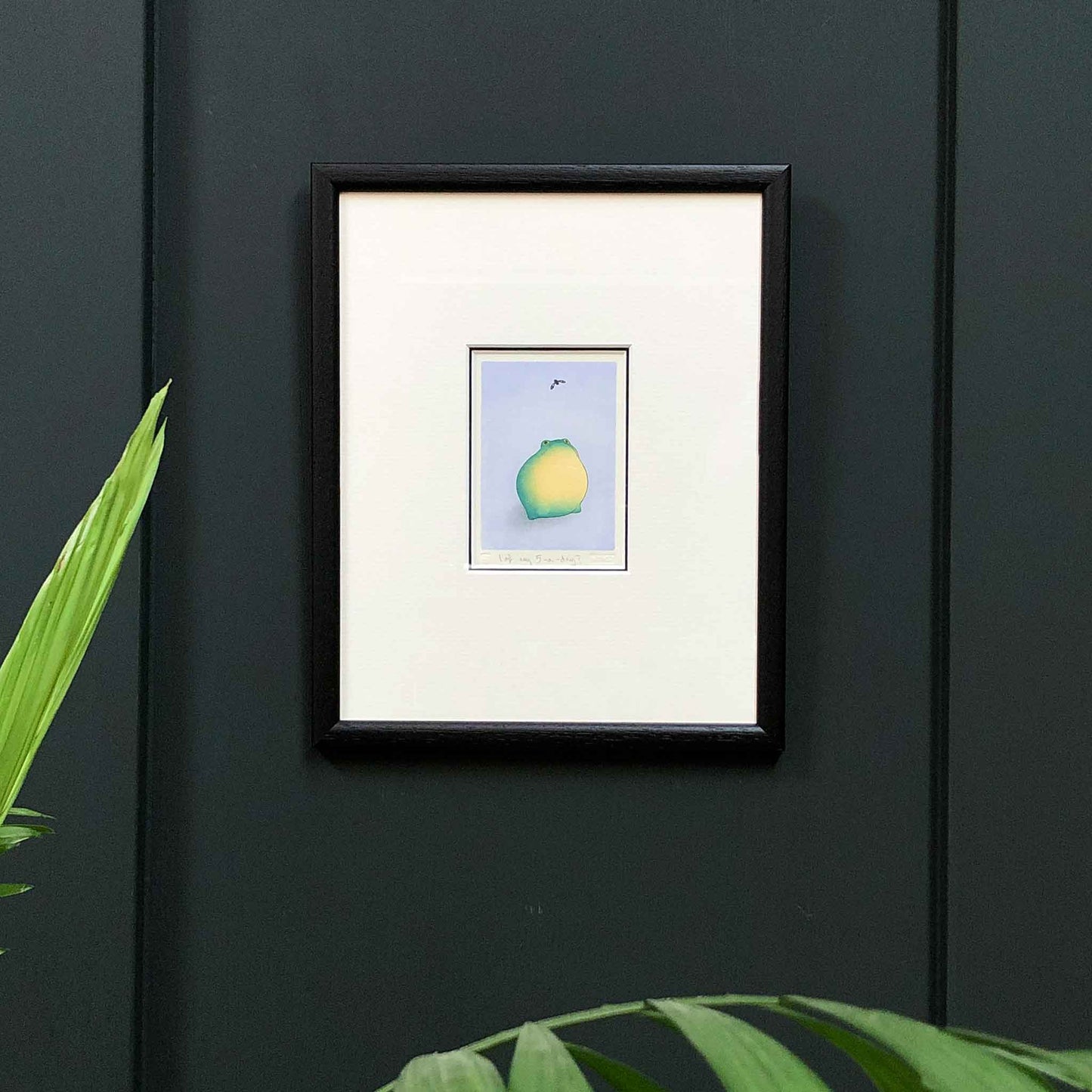 Does a Fruit Fly Count as One of My Five-a-Day? - Japanese frog - original handmade print