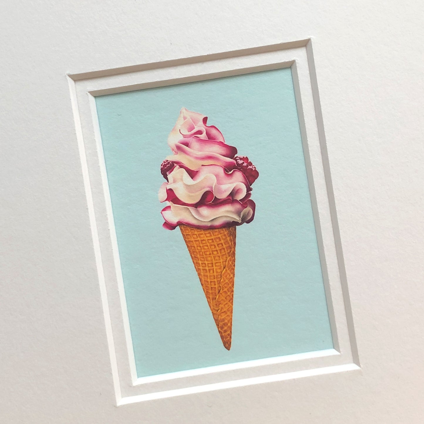 I Scream Ice Cream! Mounted Fine Art Mini Print