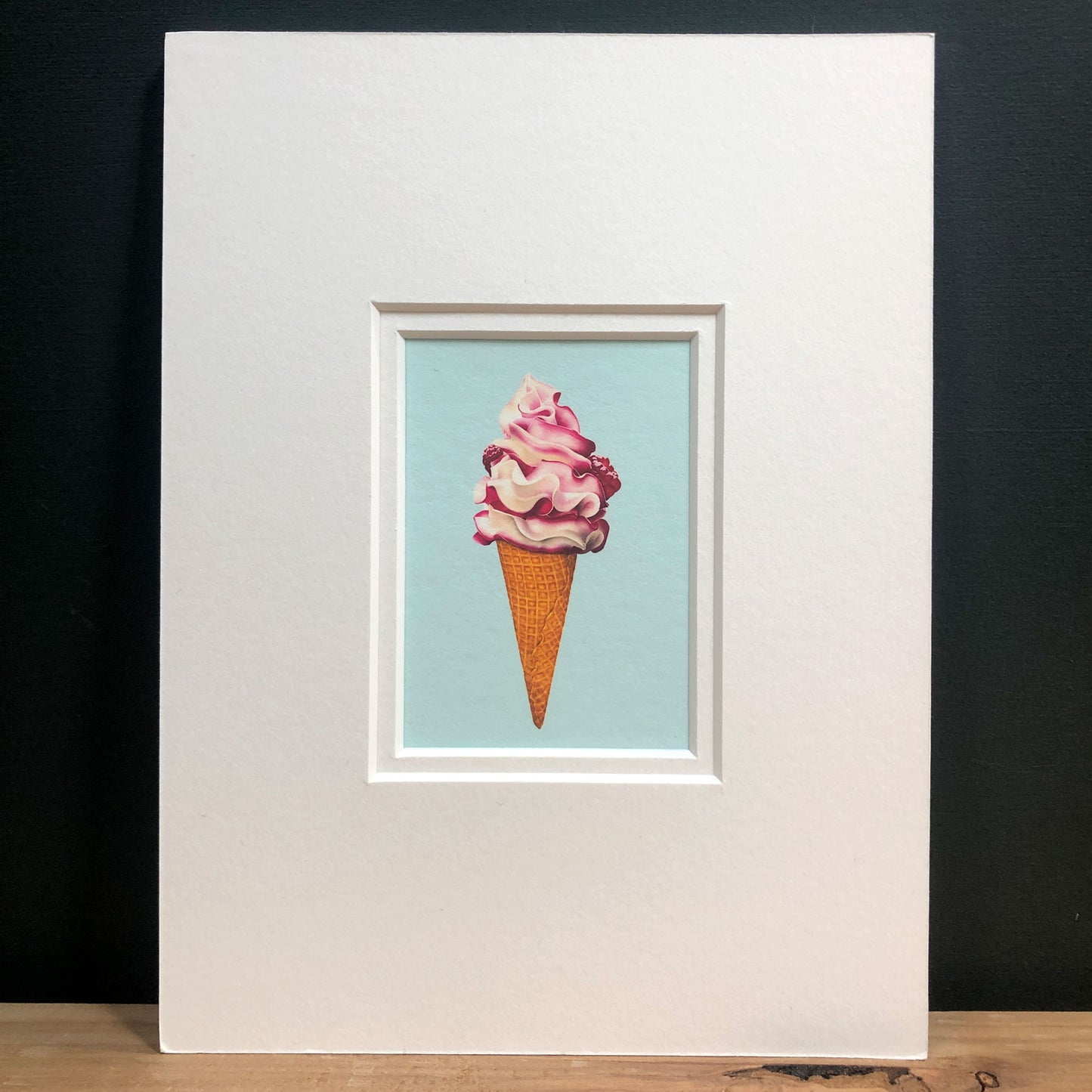 I Scream Ice Cream! Mounted Fine Art Mini Print