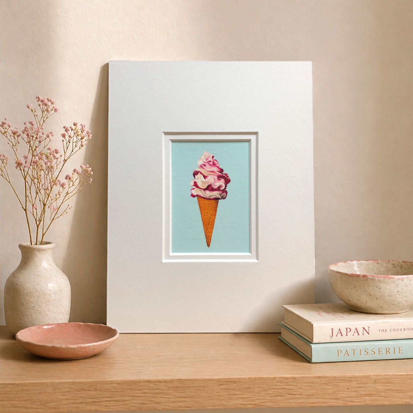 I Scream Ice Cream! Mounted Fine Art Mini Print