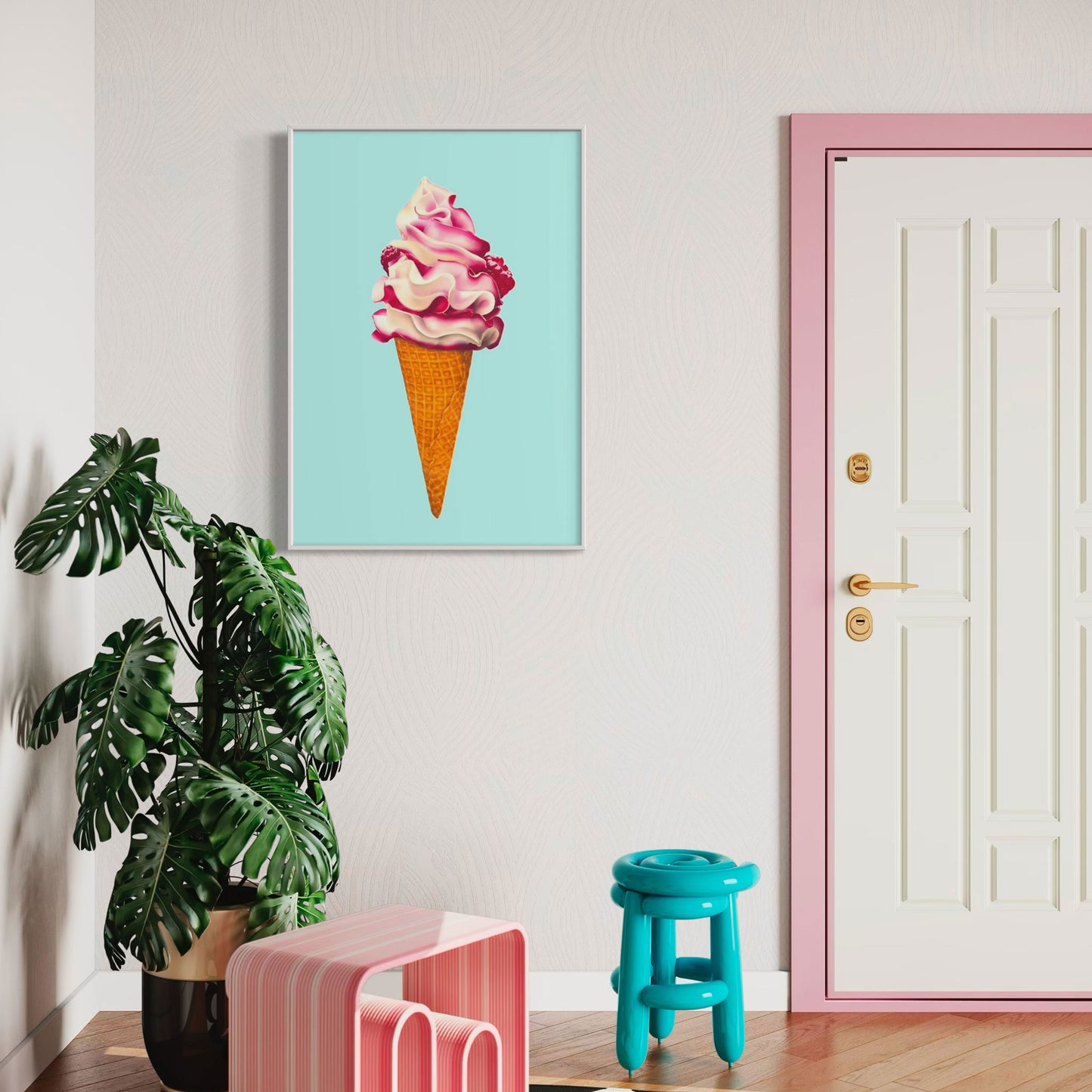 I Scream Ice Cream! Canvas Print