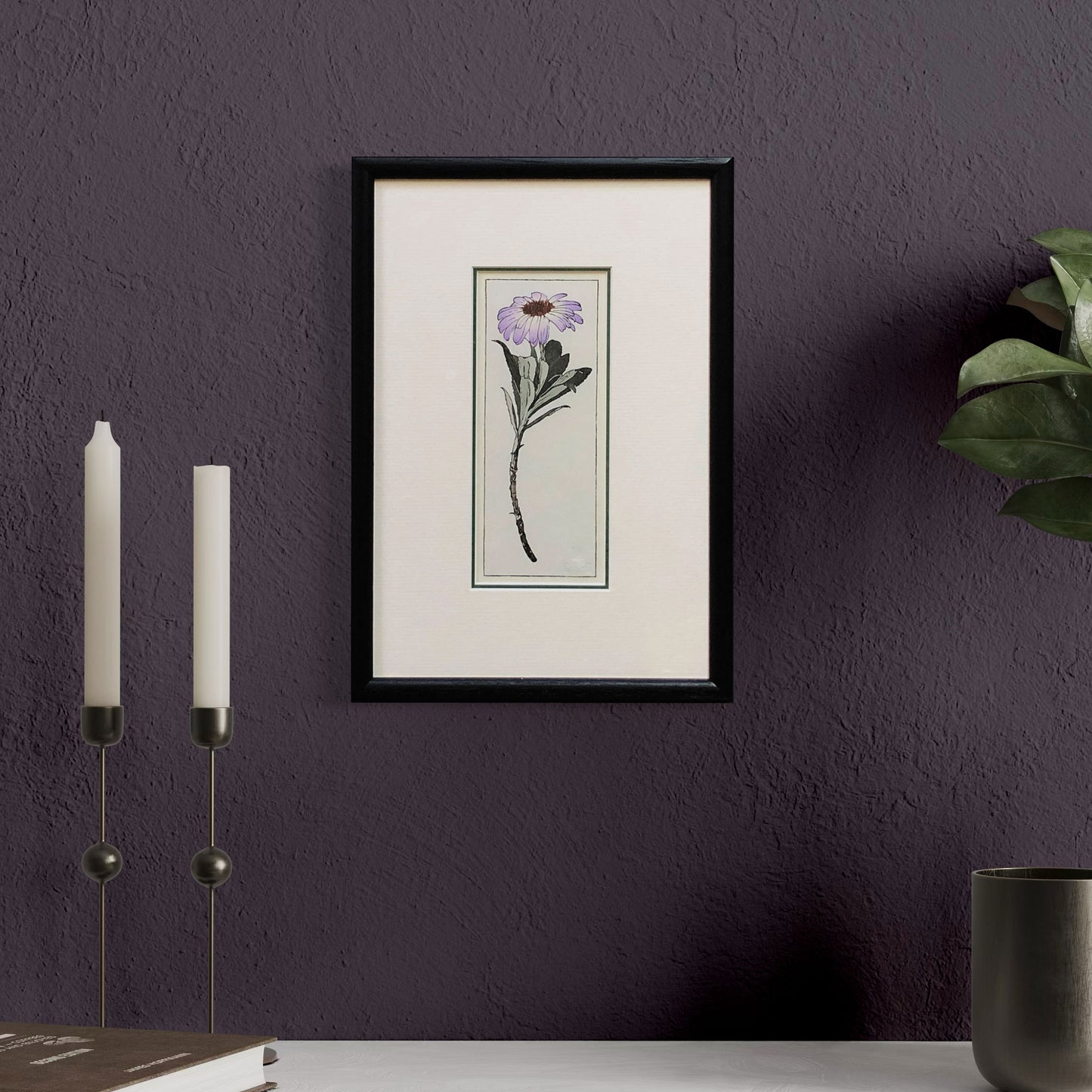 Olearia Semidentata (New Zealand Tree Daisy) woodblock - original handmade print