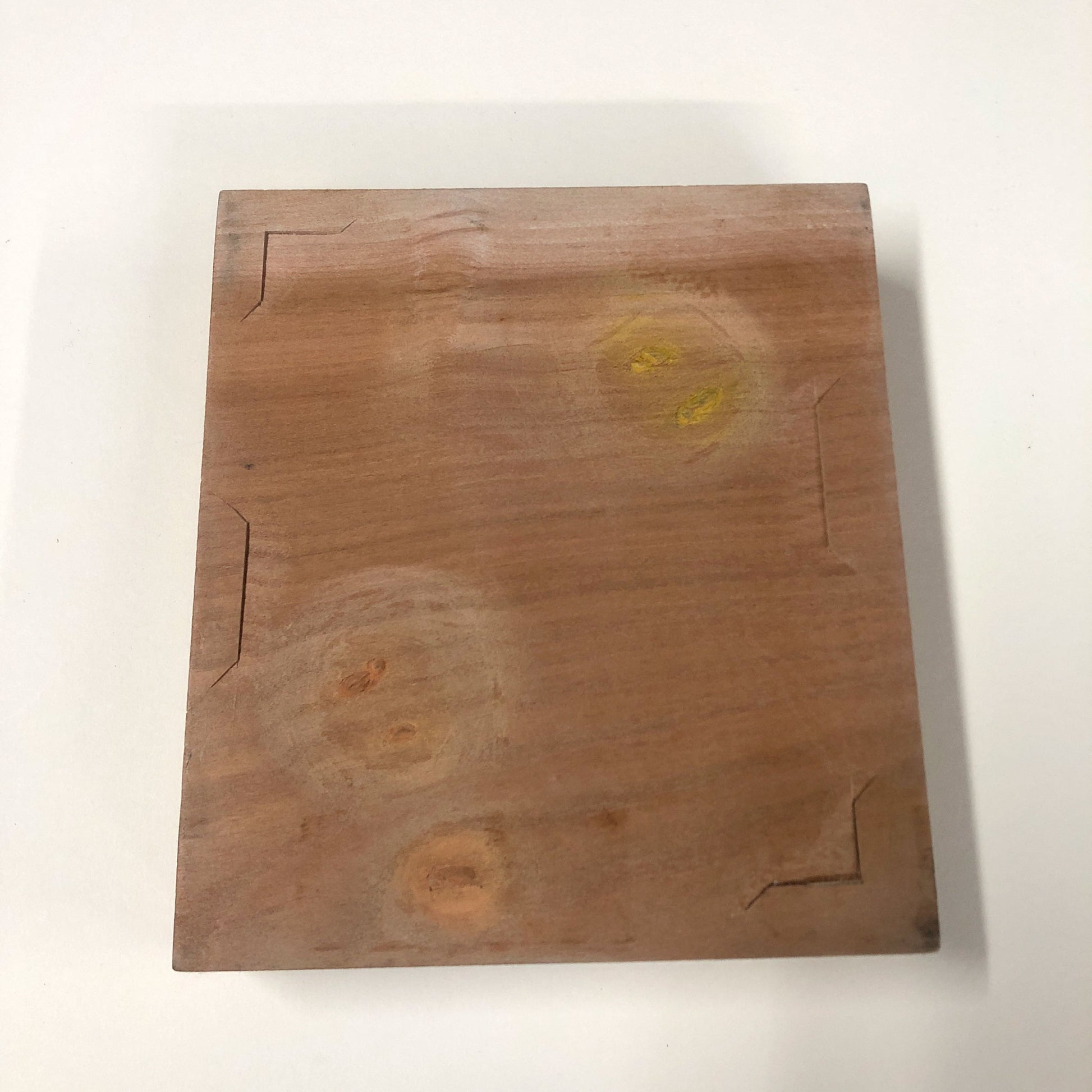 Cherry woodblock used for Rooster and Hen, after Koson Japanese handmade woodblock print by Claire Cameron-Smith.