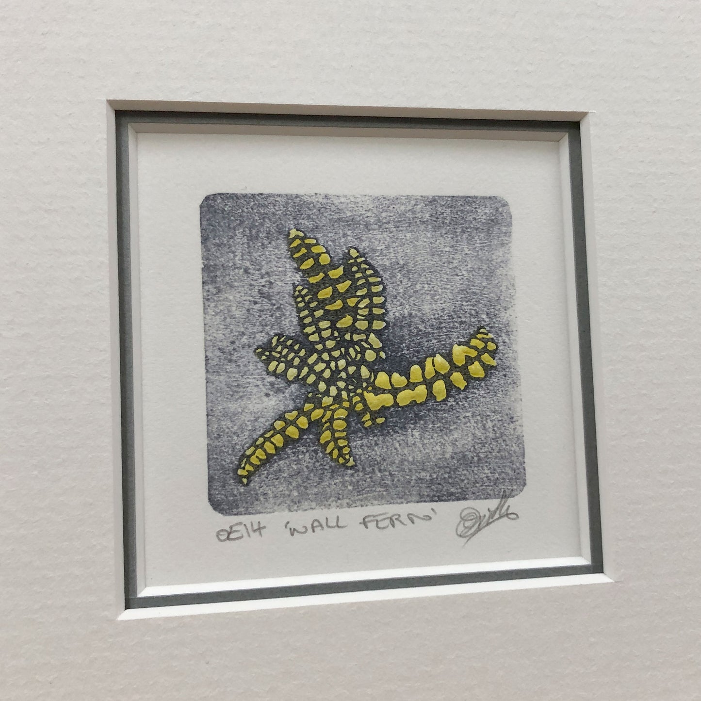 Wall Fern - original handmade woodblock print