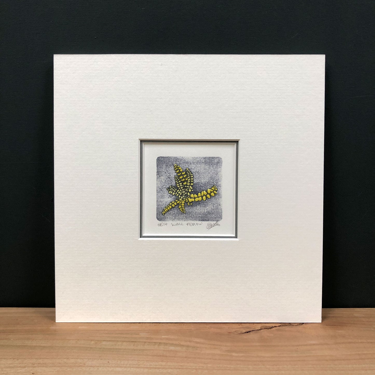 Wall Fern - original handmade woodblock print