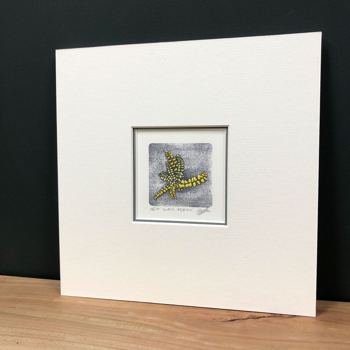 Wall Fern - original handmade woodblock print