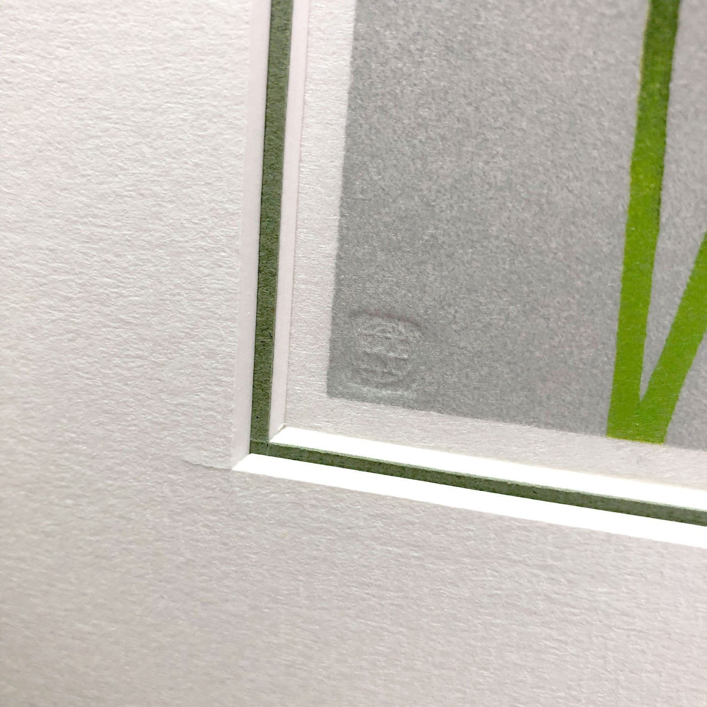 Wild Garlic botanical woodblock - original handmade print